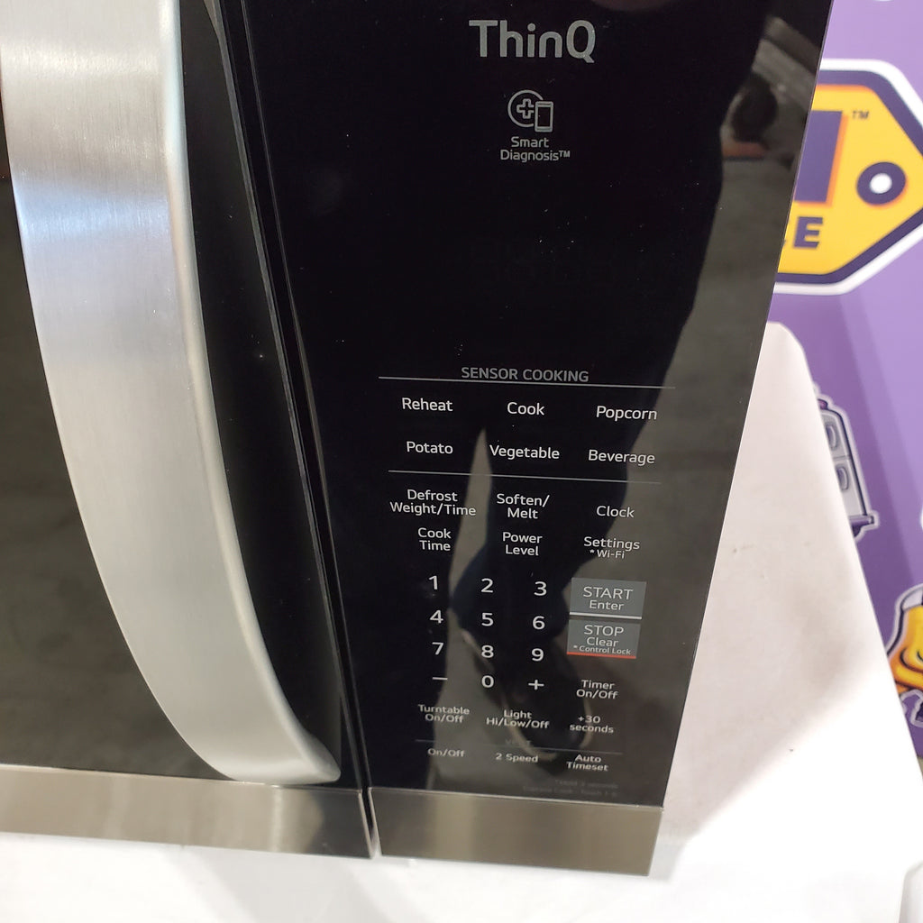 Pictures of LG PrintProof Stainless Steel LG 1.8 cu. ft. Over The Range Microwave with Scan-to-Cook 17SD226 - MVEM1825F - Open Box - Neu Appliance Outlet - Discount Appliance Outlet in Austin, Tx