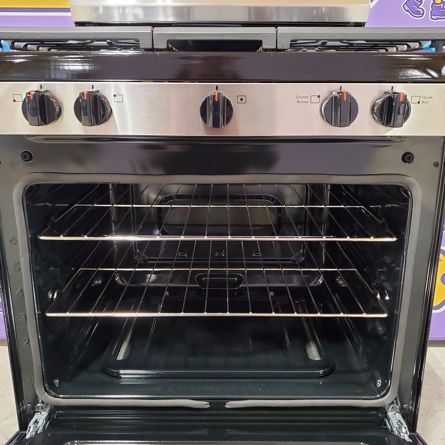 Frigidaire 5 Burner Gas Range with Even Baking Technology in Stainless Steel 20531SD461 - FCRG3052BS - Scratch & Dent (Minor)