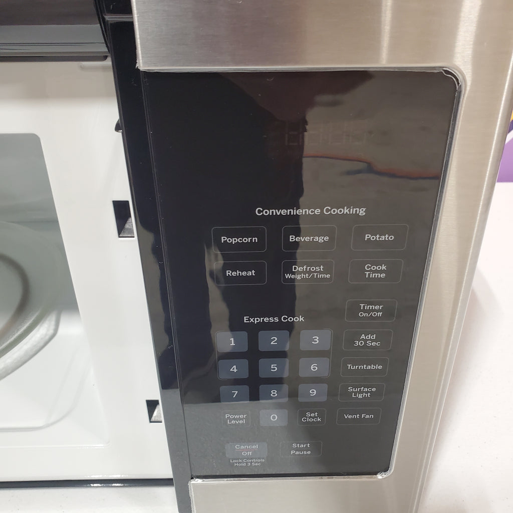 Pictures of GE® 1.6 Cu. Ft. Over-the-Range Microwave Oven in Stainless Steel GE9844 - JVM3160RFSS - New in Box - Neu Appliance Outlet - Discount Appliance Outlet in Austin, Tx