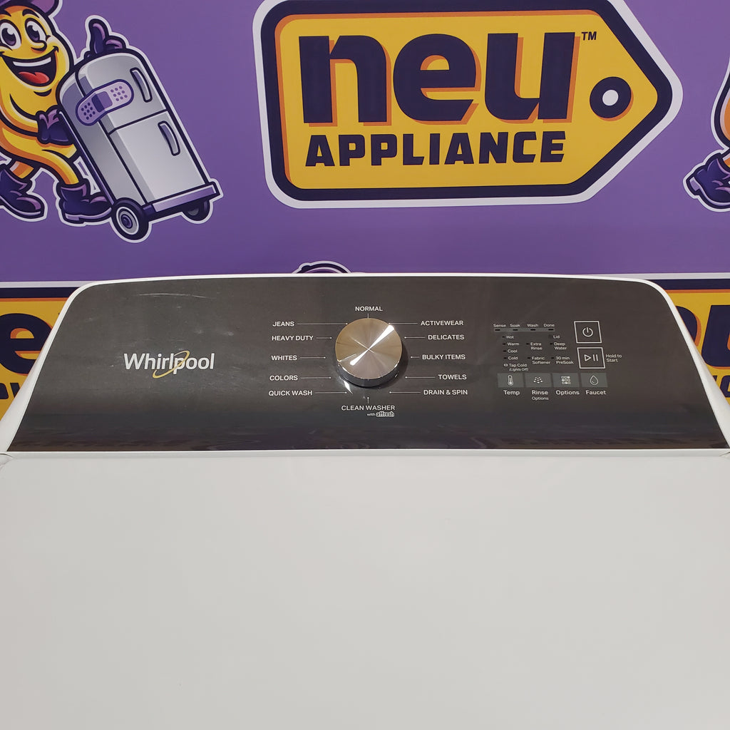 Pictures of Whirlpool 4.6 Cu. Ft. Top Load Impeller Washer in White with Built-in Faucet WTW5010LW - Scratch & Dent (Minor) - Neu Appliance Outlet - Discount Appliance Outlet in Austin, Tx