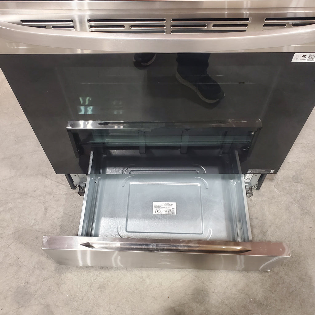 LG 6.3 cu. ft. Smart Wi-Fi Enabled Fan Convection Electric Range with Air Fry & EasyClean® 25131SD290 - LREL6323S - Scratch & Dent (Minor)