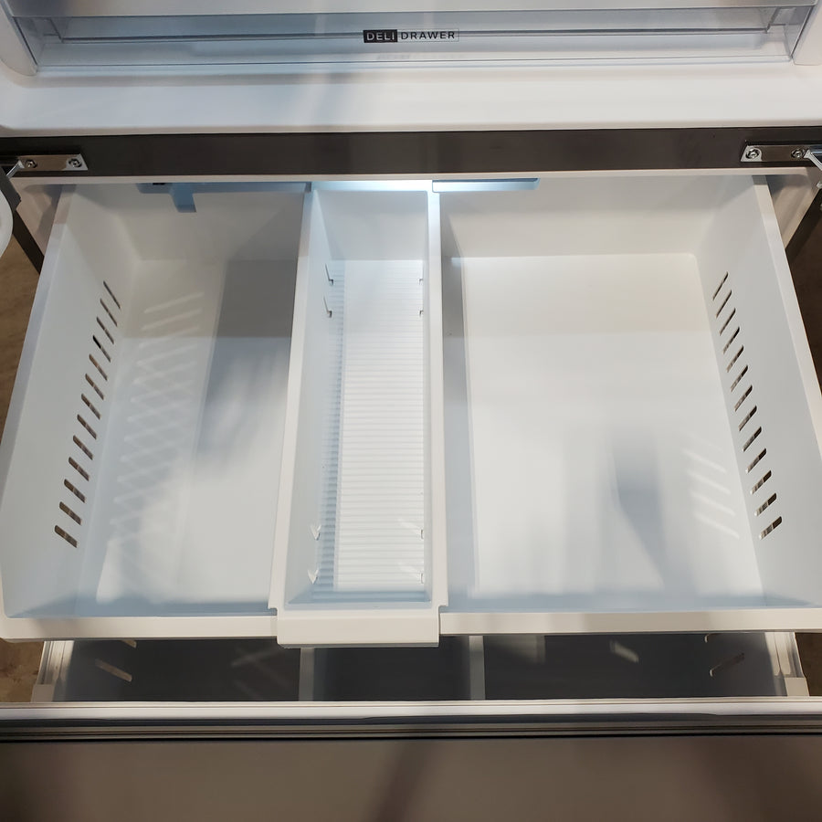 Whirlpool French Door 30 cu ft Refrigerator in Fingerprint Resistant Stainless Finish with In-Door Water and Ice Maker - 30 cu. ft. WRFF3536SZ - Scratch & Dent (Minor)
