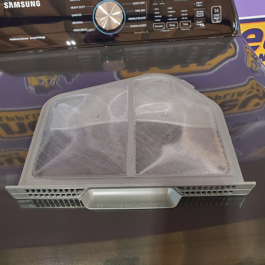 Samsung 7.4 cu. ft. Smart Electric Dryer with Sensor Dry in Brushed Black 5SD255 - DVE47CG3500V - Scratch & Dent (Minor)