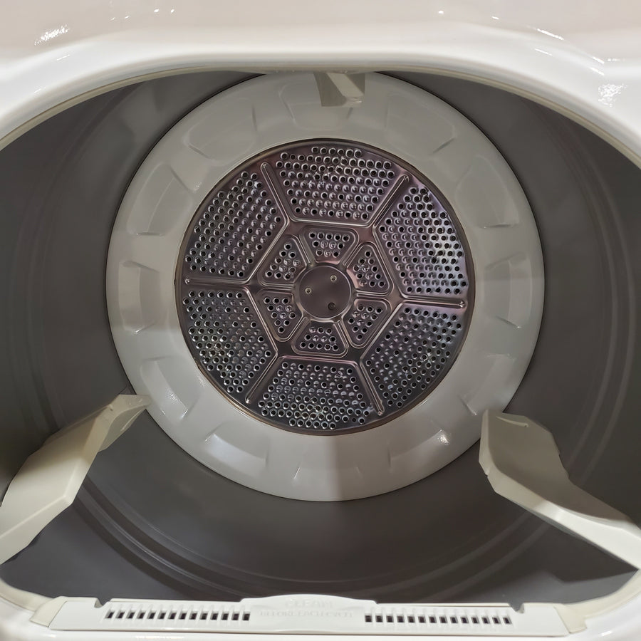 GE White Top Load 4.0 Cu. Ft. Capacity Washer with Stainless Steel Wash Basket GTW325ASWWW - New in Box and GE 7.2 cu. ft. Capacity Aluminized Alloy Drum Gas Dryer in White 16208 - GTD42GASJWW - Certified Refurbished