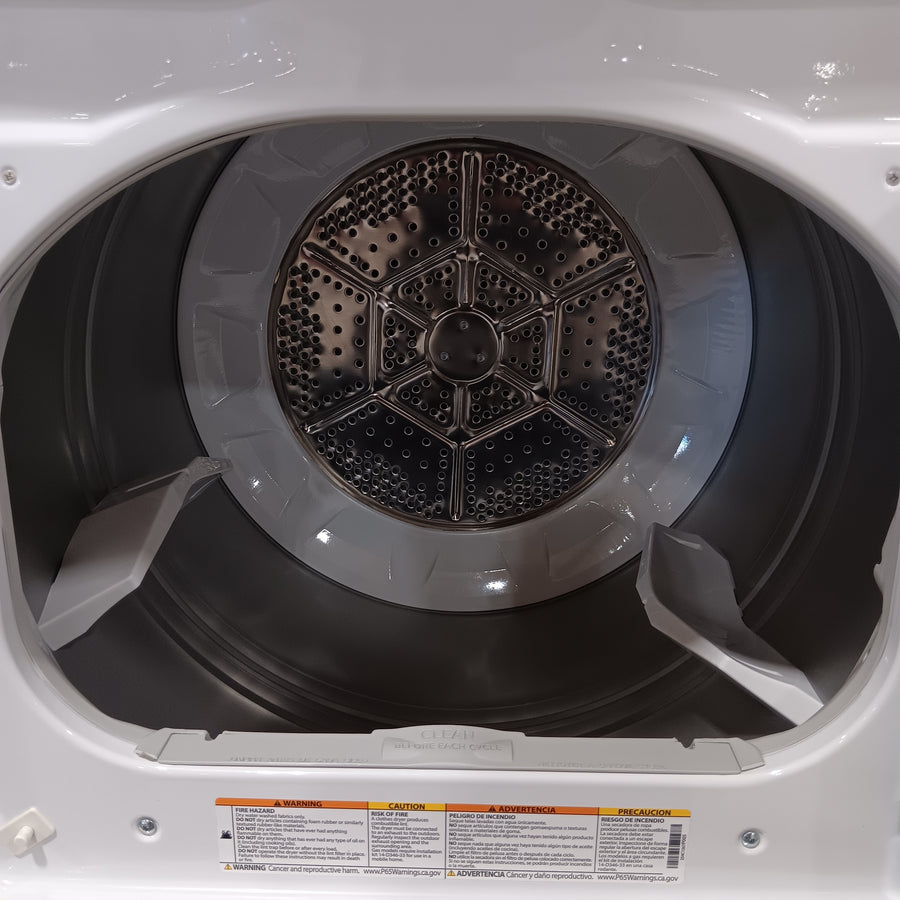 GE 7.2 cu. ft. Capacity Electric Dryer with Up To 120 ft. Venting and Extended Tumble 31134SD193 - GTD48EASWWB - Scratch & Dent (Minor)