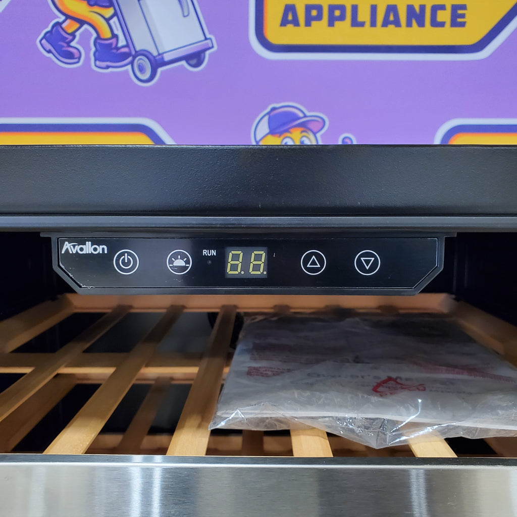 Pictures of Avallon 24 Inch Wide 53 Bottle Capacity Single Zone Wine Cooler with Right Swing Door AWC242SPRGRH - Scratch & Dent (Minor) - Neu Appliance Outlet - Discount Appliance Outlet in Austin, Tx