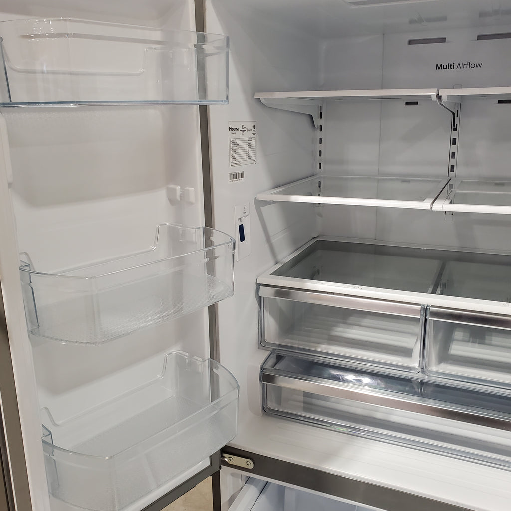 Pictures of Hisense 26.6 cu. ft. French Door Refrigerator in Fingerprint Resistant Stainless Steel 22131SD96 - HRF266N6CSE1 - Scratch & Dent (Minor) - Neu Appliance Outlet - Discount Appliance Outlet in Austin, Tx