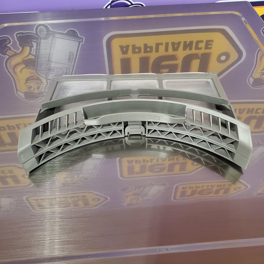 Samsung 4.5 cu. ft. Large Capacity Smart Front Load Washer with Super Speed Wash in Platinum WF45B6300AP - Scratch & Dent (Minor) and Samsung 7.5 cu. ft. Front Load Electric Dryer with Steam 16135 - DVE45B6300P - Scratch & Dent (Minor)