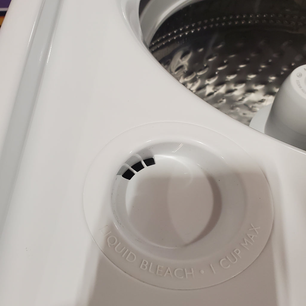 Pictures of Maytag 4.5 cu. ft. Capacity Top Load Washer with Power™ Agitator and Deep Fill MVW4505MW - Scratch & Dent (Minor) and Maytag 7.0 cu. ft. Capacity Top Load Electric Wrinkle Prevent Dryer 16119 - MED4500MW - Open Box - Neu Appliance Outlet - Discount Appliance Outlet in Austin, Tx