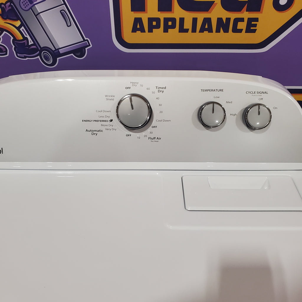 Pictures of Whirlpool Top Load 3.5 Cu. Ft. Washer with Deep Water Wash Option WTW4816FW - Open Box and Whirlpool Vented 7.0 Cu. Ft. Electric Dryer 16110 - WED4815EW - Open Box - Neu Appliance Outlet - Discount Appliance Outlet in Austin, Tx
