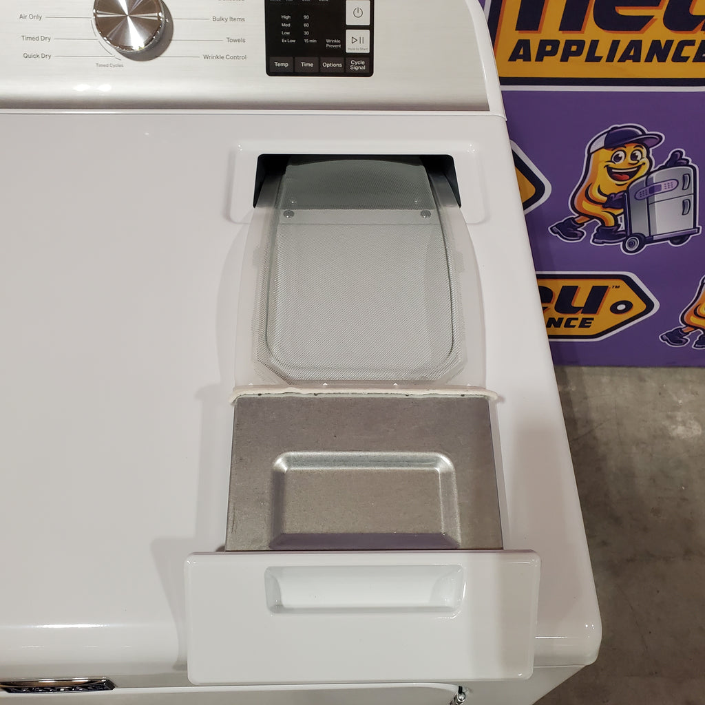 Pictures of Maytag Top Load 4.8 cu ft Washer with Deep Fill and Slow-Close Glass Lid MVW6200KW - Scratch & Dent (Minor) and Maytag 7.0 cu. ft Top Load Gas Dryer with Moisture Sensing 16171 - MGD6200KW - Scratch and Dent (Minor) - Neu Appliance Outlet - Discount Appliance Outlet in Austin, Tx