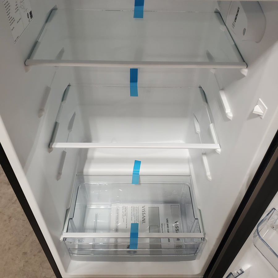 Vissani 7.2 cu. ft. Top Freezer Refrigerator in Fingerprint Resistant Stainless Steel Look MDTF7SSES4 - Scratch & Dent (Major)