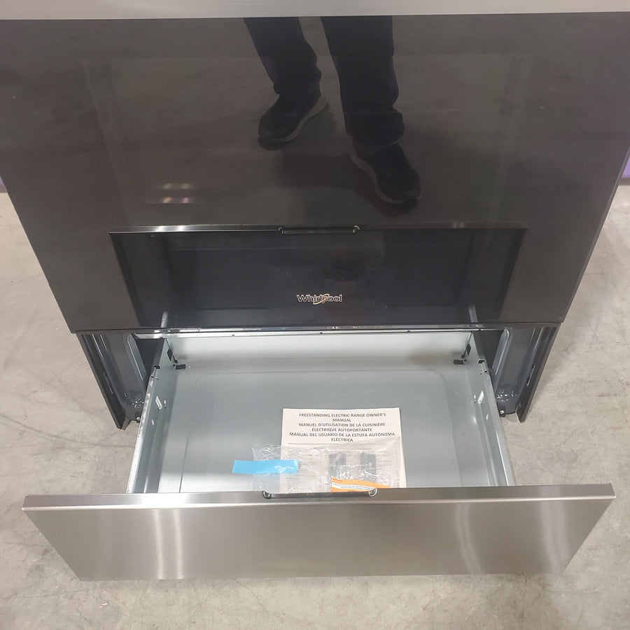 Whirlpool Energy Star Electric Range with Air Cooking Technology, No Preheat Air Fry, Air Baking and Self Clean WFES5030RZ - Open Box