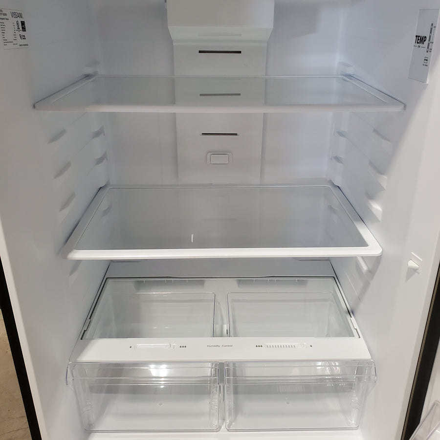 Vissani 18.1 cu. ft. Top Freezer Refrigerator in Fingerprint Resistant Stainless Steel Look, Garage Ready 251315SD1104 - MDTF18SSR5 - Scratch & Dent (Moderate)