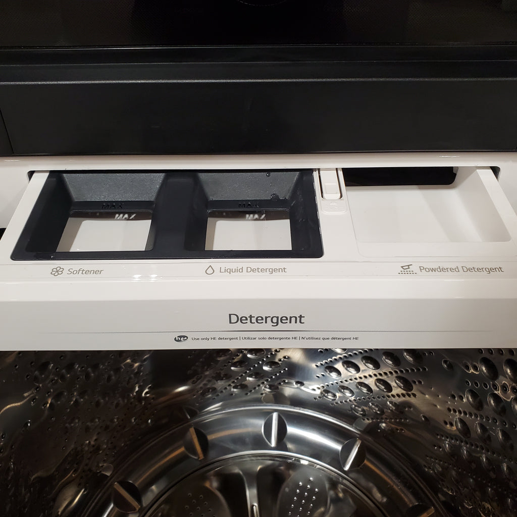 Pictures of LG 5.5 cu. ft. Mega Capacity Top Load Washer with Impeller in Alpine White 251315SD1122 - WT8400CW - Scratch & Dent (Moderate) - Neu Appliance Outlet - Discount Appliance Outlet in Austin, Tx