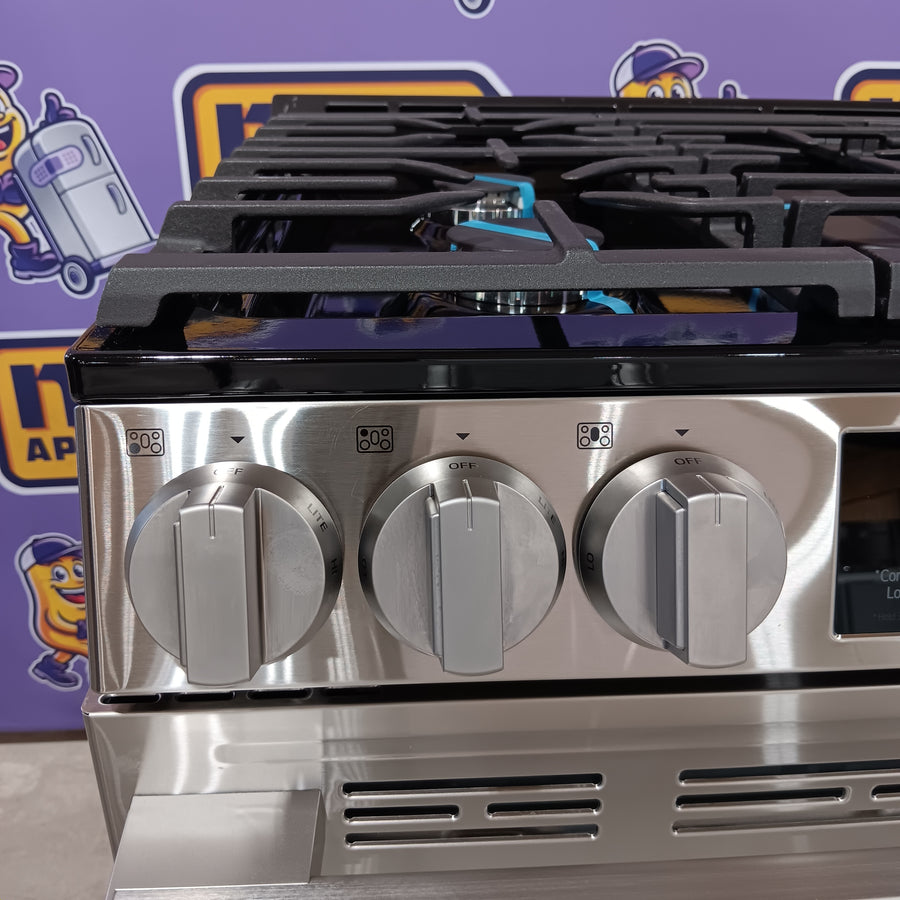 LG 5.8 cu.ft. Smart Propane-Converted Single Oven Slide-in Range, Air Fry, Fan Convection, EasyClean®, Self Clean, ThinQ®, Printproof® Stainless Steel LSGL5833X - Scratch & Dent (Minor)