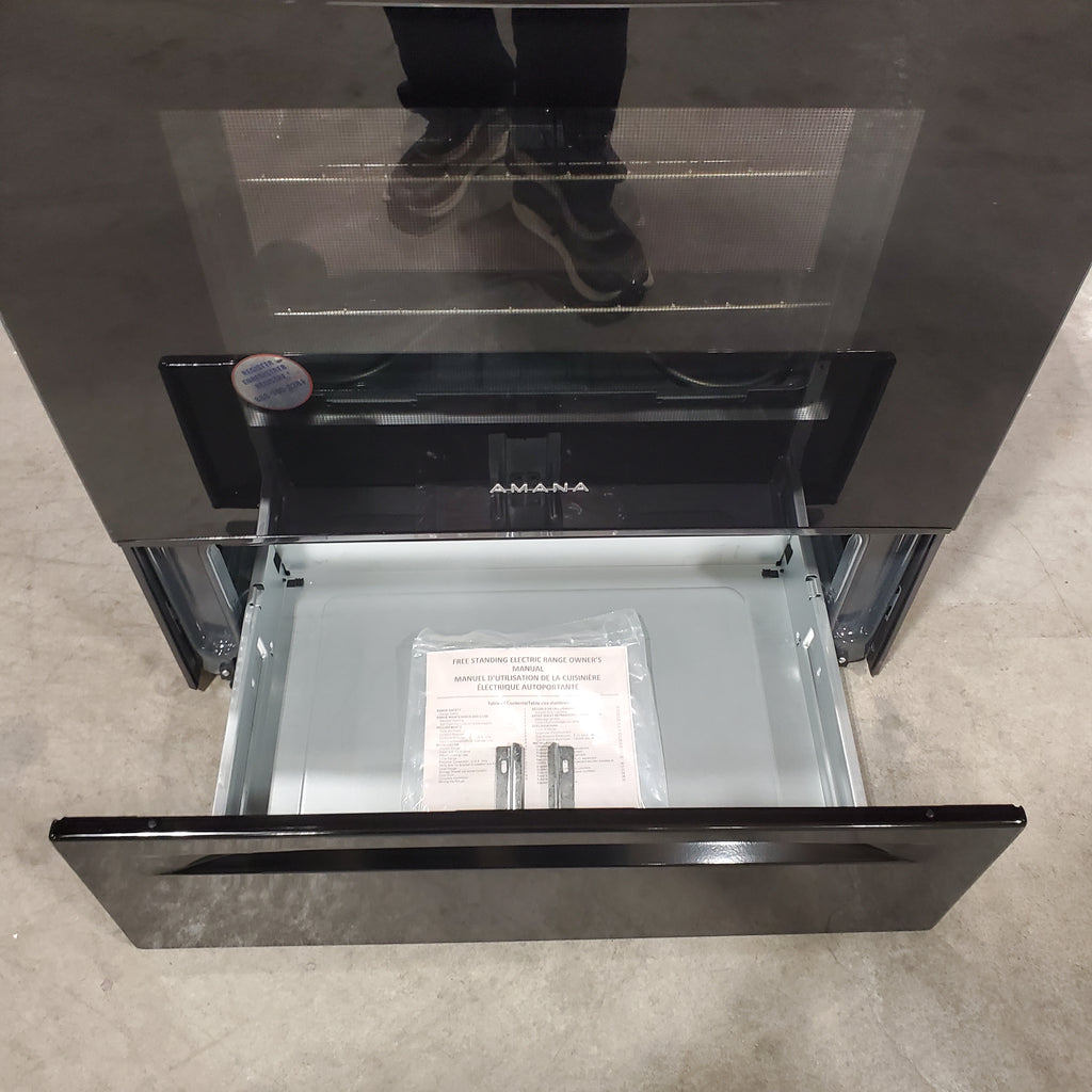 Pictures of Amana Electric Range with Temp Assure Cooking System in Black 3SD849 - ACR4303MFB8 - Open Box - Neu Appliance Outlet - Discount Appliance Outlet in Austin, Tx