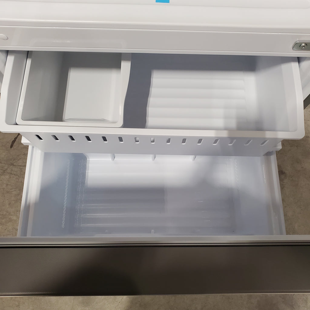 Hisense 33" Wide Counter Depth ENERGY STAR 17.2-cu ft Bottom-Freezer Refrigerator with Ice Maker in Fingerprint Resistant Stainless Steel 3SD737 - HRB171N6BSE - Scratch & Dent (Minor)