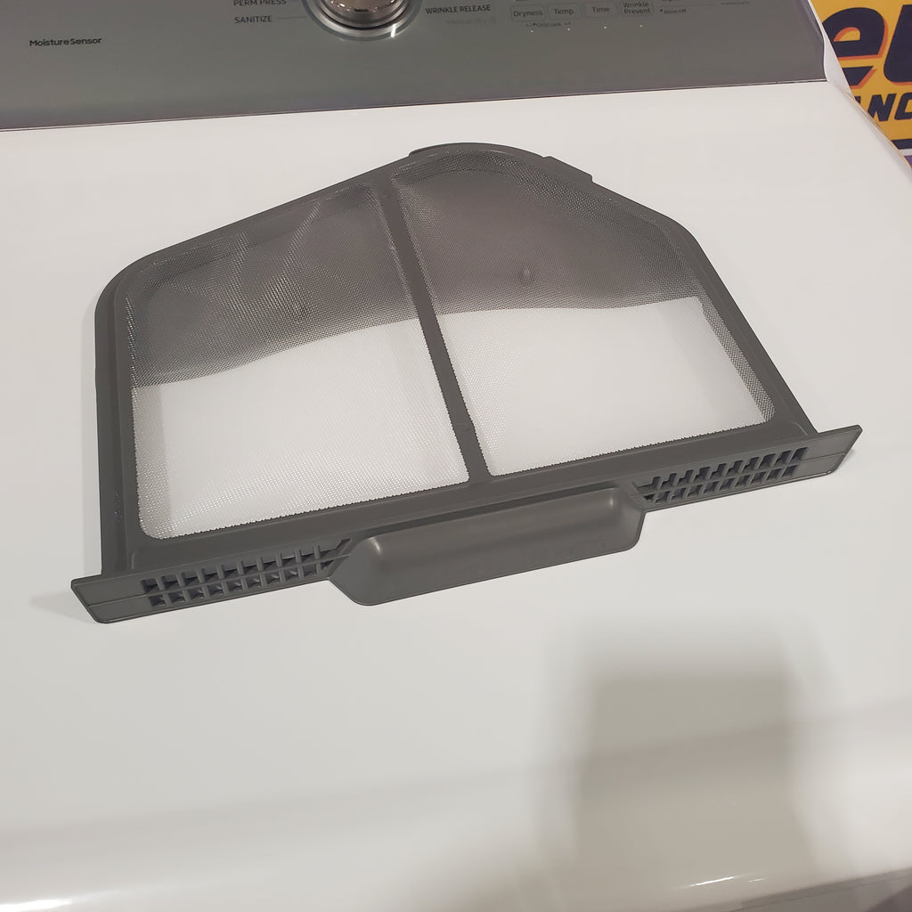 Pictures of Samsung White Top Load 5.4 Cu. Ft. Washer with Active Water Jet WA54R7200AW - Certified Refurbished and Samsung White Electric 7.4 Cu. Ft. Dryer with Sensor Dry DVE50R5200W - Scratch and Dent (Minor) - Neu Appliance Outlet - Discount Appliance Outlet in Austin, Tx