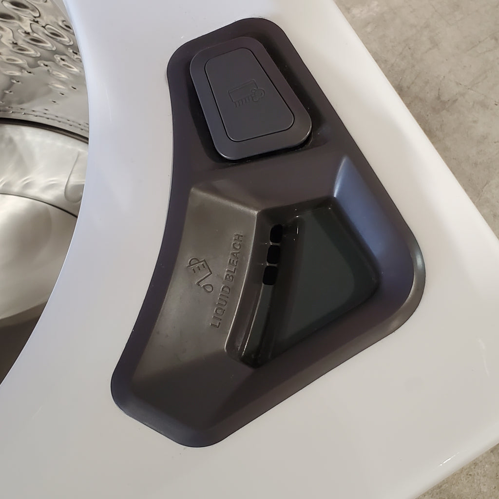 Pictures of Whirlpool High Efficiency Agitator Large Top-Load Washer in White WTW5105HW - Scratch & Dent (Minor) and Whirlpool 7.0 cu. ft. Electric Dryer with Hamper Door 16118 - WED5010LW - Open Box - Neu Appliance Outlet - Discount Appliance Outlet in Austin, Tx