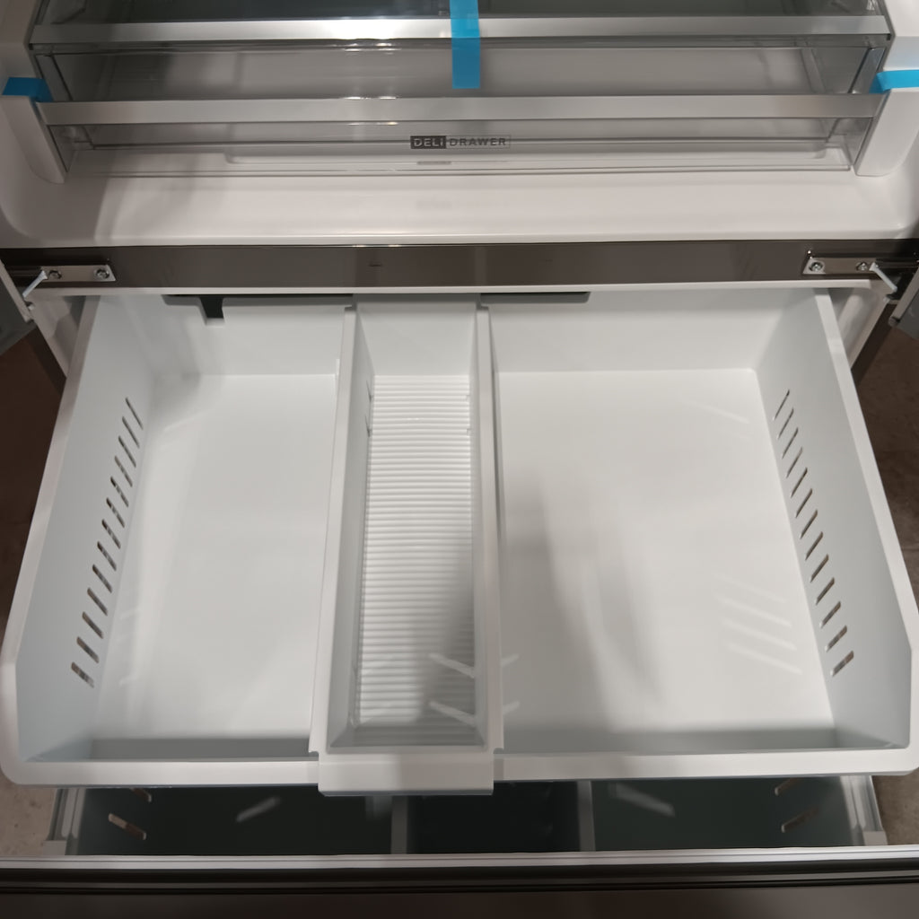 Pictures of Whirlpool French Door Refrigerator in Fingerprint Resistant Stainless Finish with In-Door Water and Ice Maker - 30 cu. ft. 22231SD309 - WRFF3536SZ - Scratch & Dent (Moderate) - Neu Appliance Outlet - Discount Appliance Outlet in Austin, Tx