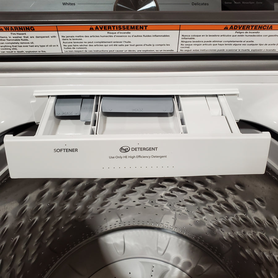 Maytag Top Load 4.8 cu ft Washer with Deep Fill and Slow-Close Glass Lid 30133SD153 - MVW6200KW - Scratch & Dent (Minor)