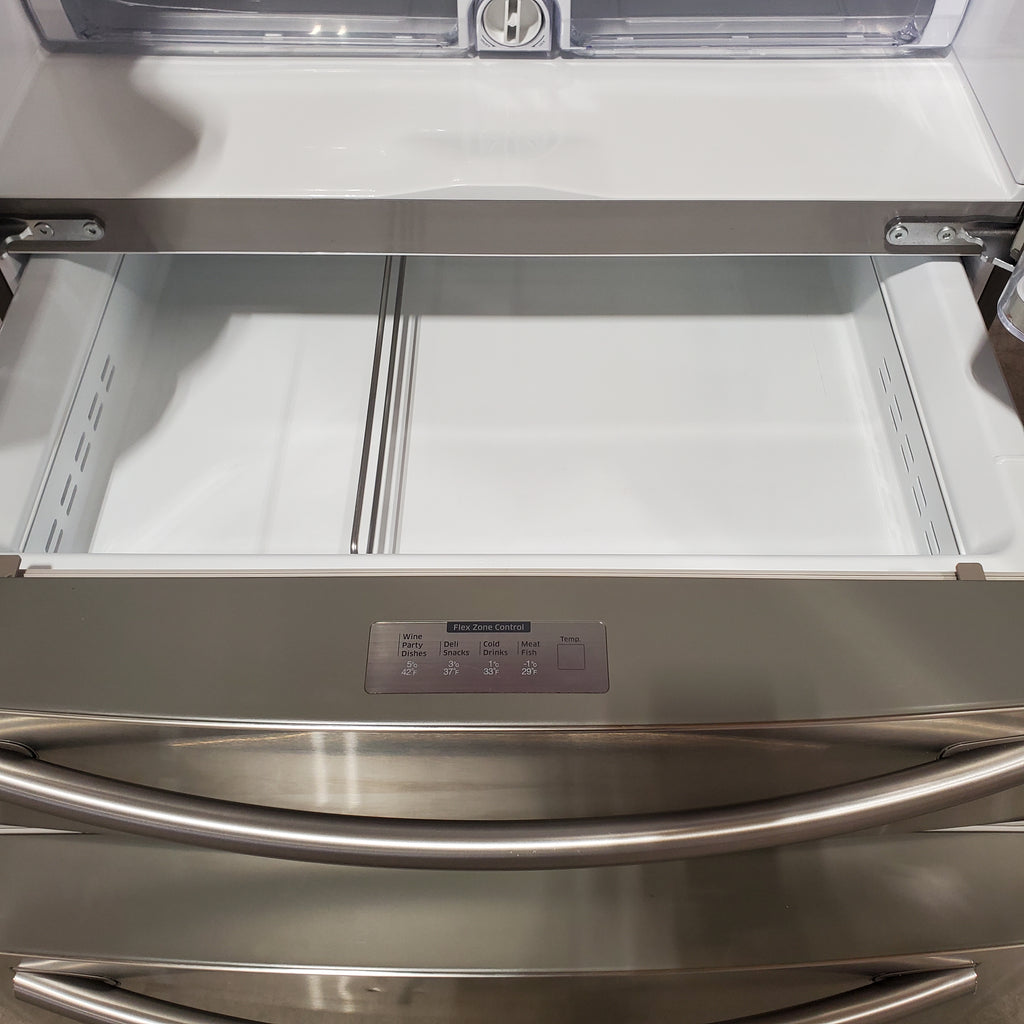 Pictures of Samsung 28.2 Cu. Ft. 4-Door French Door Refrigerator with Thru-the-Door Ice and Water in Stainless Steel 31135SD255 - RF28HMEDBSR - Scratch & Dent (Moderate) - Neu Appliance Outlet - Discount Appliance Outlet in Austin, Tx