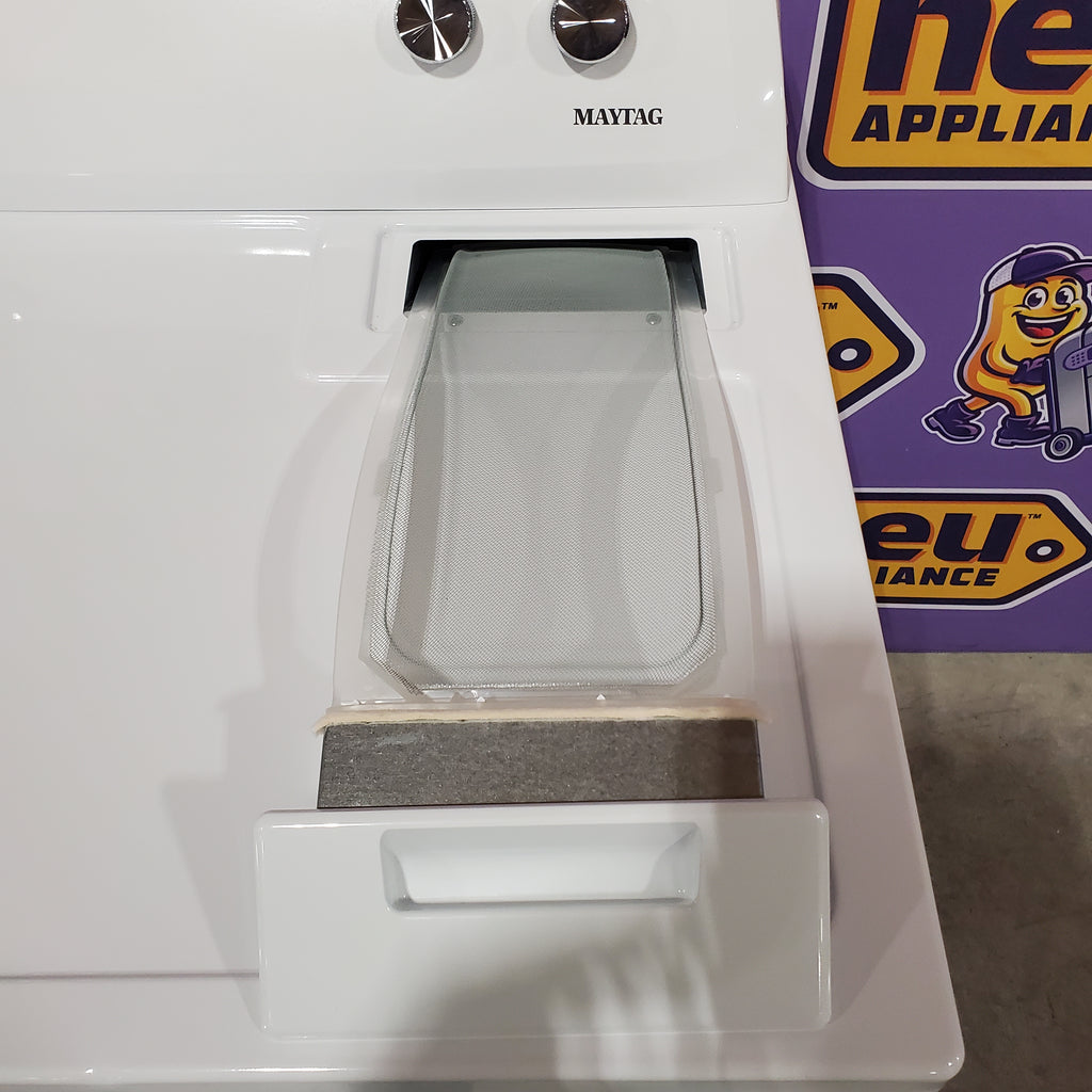 Pictures of Maytag 7-cu ft Vented Gas Dryer in White 22231SD296 - MGD4005SW - Scratch & Dent (Minor) - Neu Appliance Outlet - Discount Appliance Outlet in Austin, Tx