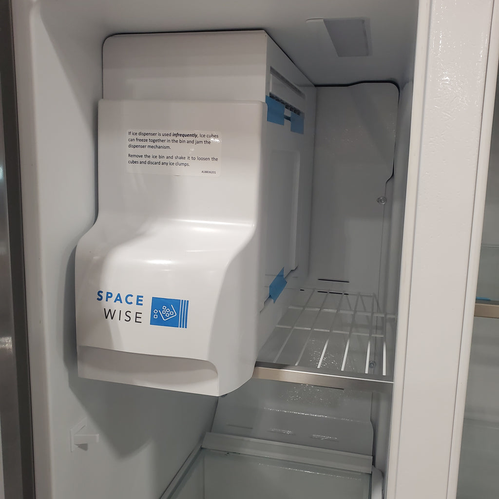 Frigidaire 22.3-cu ft Counter-depth Side-by-Side Refrigerator with Ice Maker (Fingerprint Resistant Stainless Steel) ENERGY STAR 20SD095 - GRSC2352AF - Scratch & Dent (Moderate)