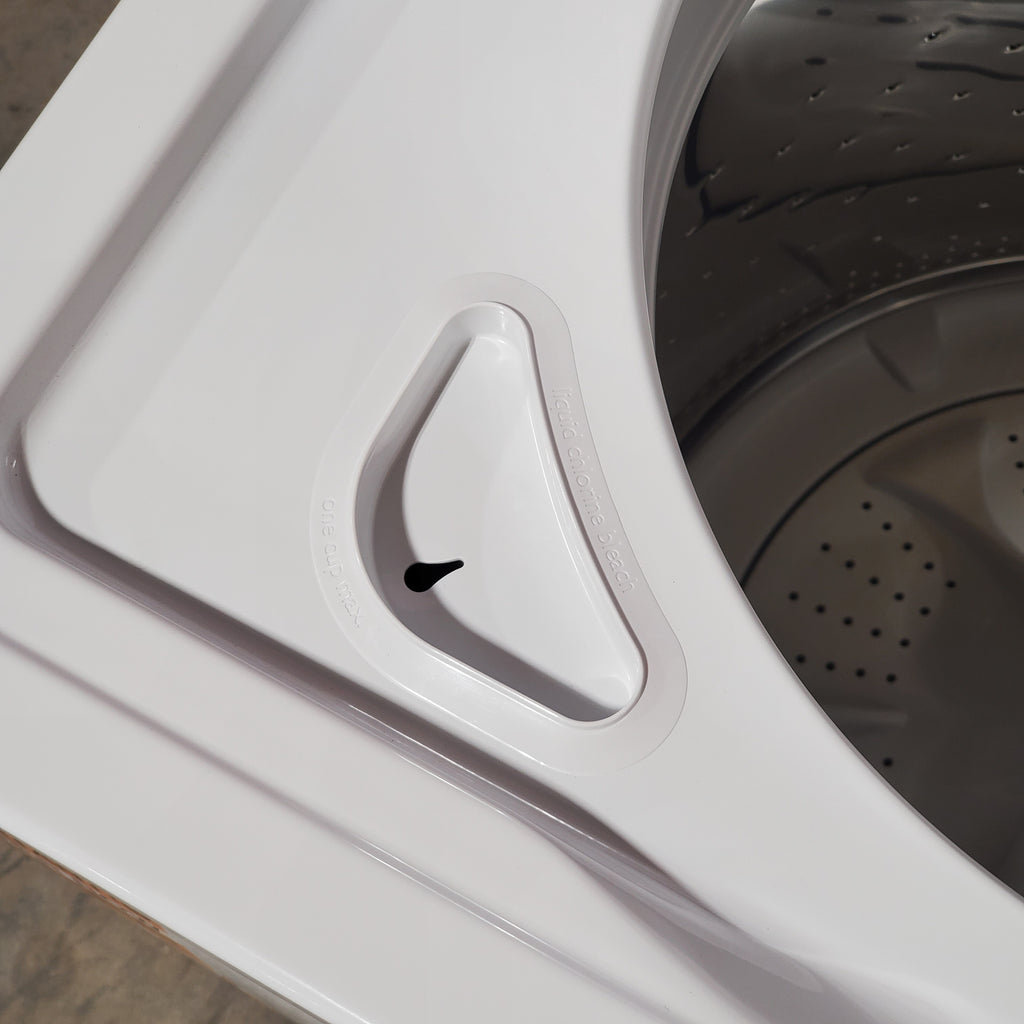 Pictures of Amana Top Load 3.8 Cu. Ft. Washer with High Efficiency Agitator in White NTW4519JW - Open Box - Neu Appliance Outlet - Discount Appliance Outlet in Austin, Tx