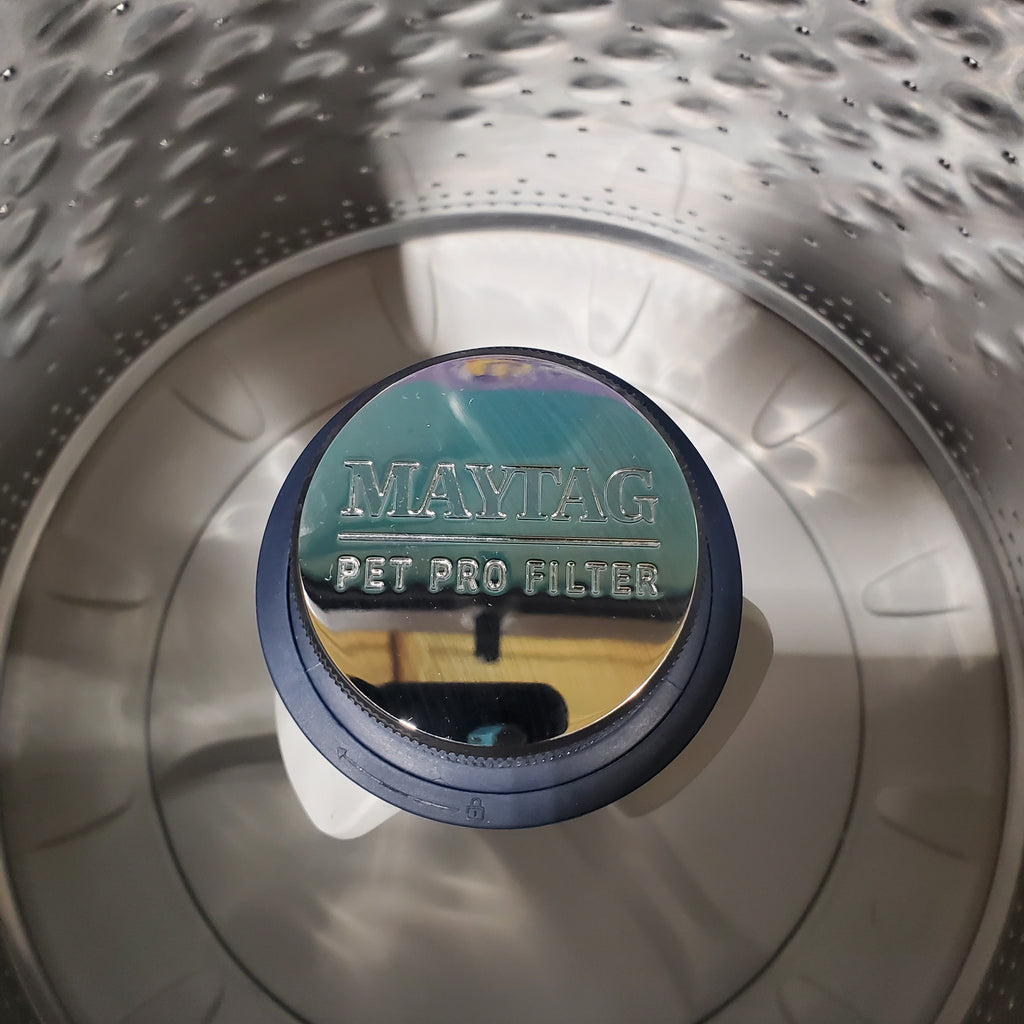 Pictures of Maytag Volcano Black Top Load 4.7 Cu. Ft. Pet Pro Washer with Built-In Faucet MVW6500MBK - Certified Refurbished - Neu Appliance Outlet - Discount Appliance Outlet in Austin, Tx