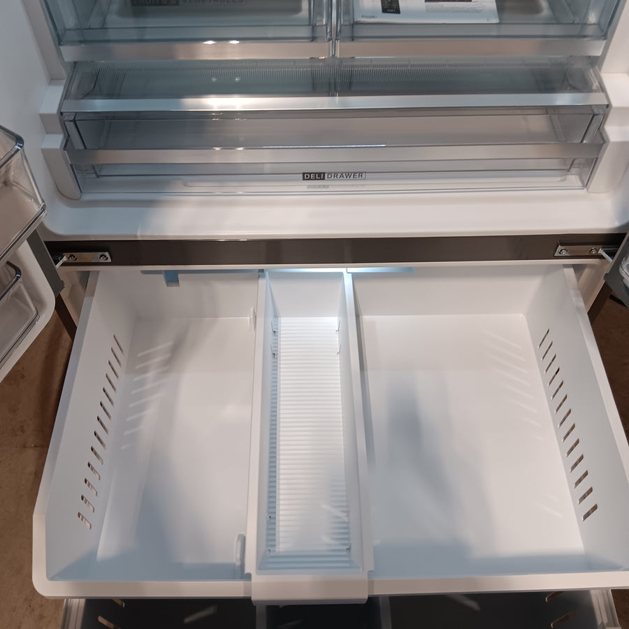 Whirlpool French Door Refrigerator in Fingerprint Resistant Stainless Finish with In-Door Water and Ice Maker - 30 cu. ft. WRFF3536SZ - Scratch & Dent (Moderate)