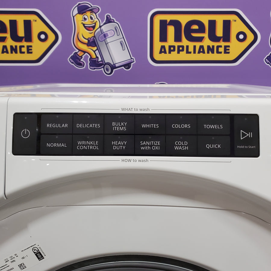 Whirlpool White Closet Depth Front Load 4.3 Cu. Ft. Washer with Intuitive Controls and Single Load Dispenser WFW560CHW - Scratch and Dent (Major)