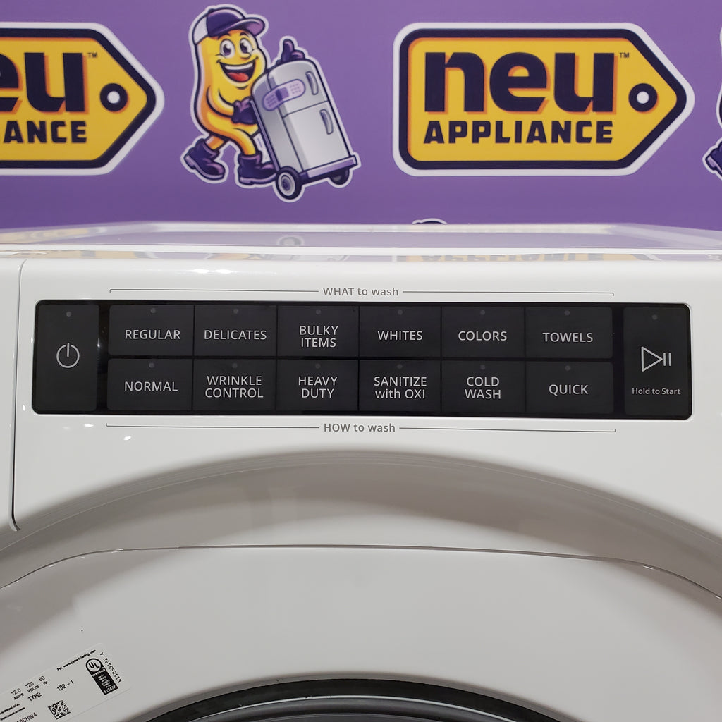 Pictures of Whirlpool White Closet Depth Front Load 4.3 Cu. Ft. Washer with Intuitive Controls and Single Load Dispenser 31132SD92 - WFW560CHW - Scratch and Dent (Major) - Neu Appliance Outlet - Discount Appliance Outlet in Austin, Tx