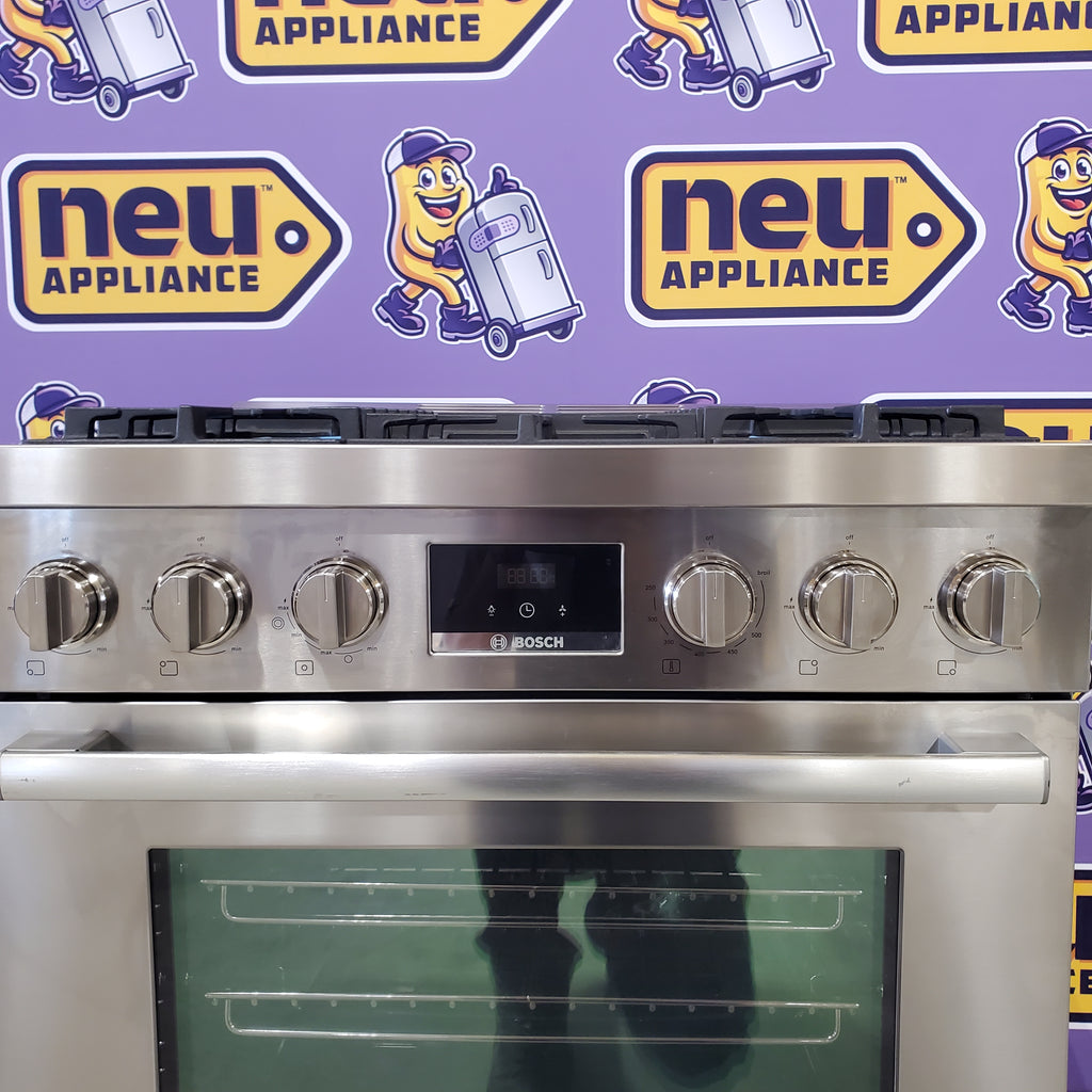 Pictures of Bosch Stainless Steel Gas Freestanding 30 Inch Range with 3 Cooking Modes HGS8055UC - Certified Refurbished - Neu Appliance Outlet - Discount Appliance Outlet in Austin, Tx