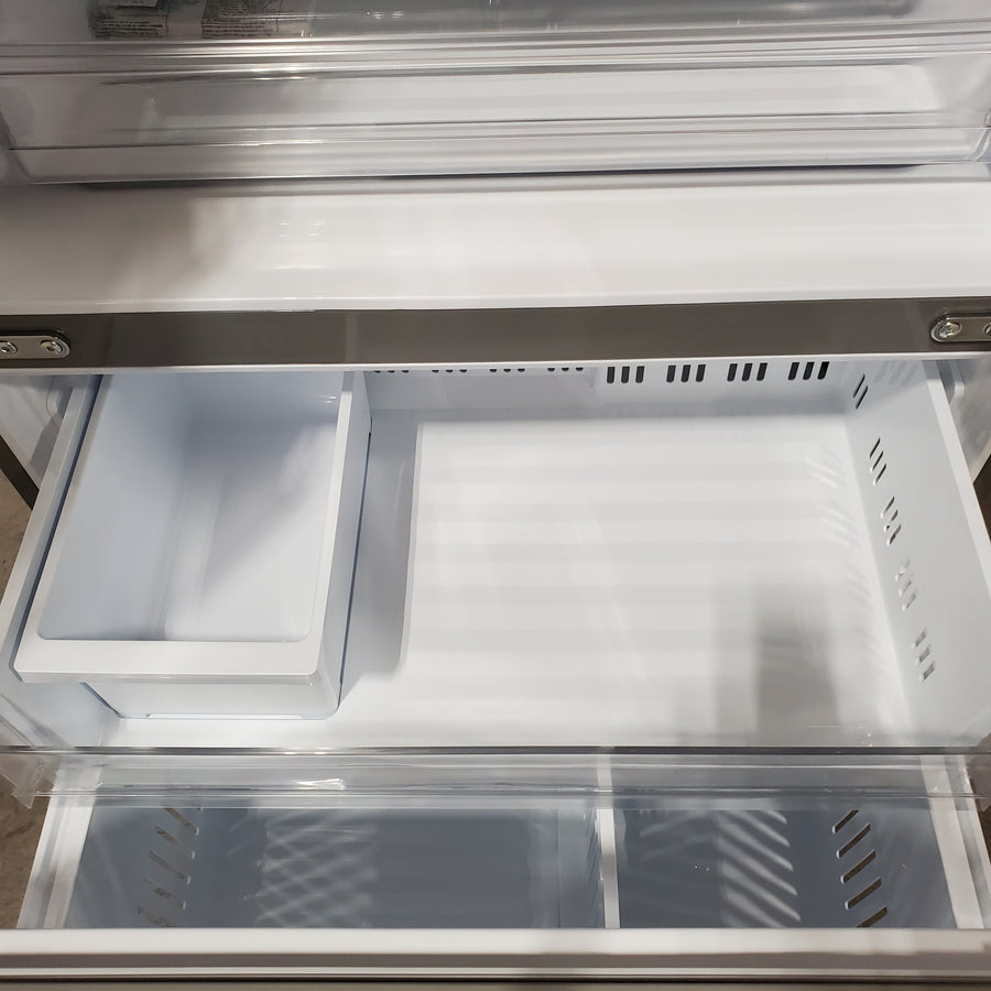 LG 26 cu ft ENERGY STAR Counter-Depth Smart French Door Refrigerator in Fingerprint Resistant Stainless Steel with Dual Ice Maker 22132SD141 - LRFXC2606S - Scratch & Dent (Moderate)