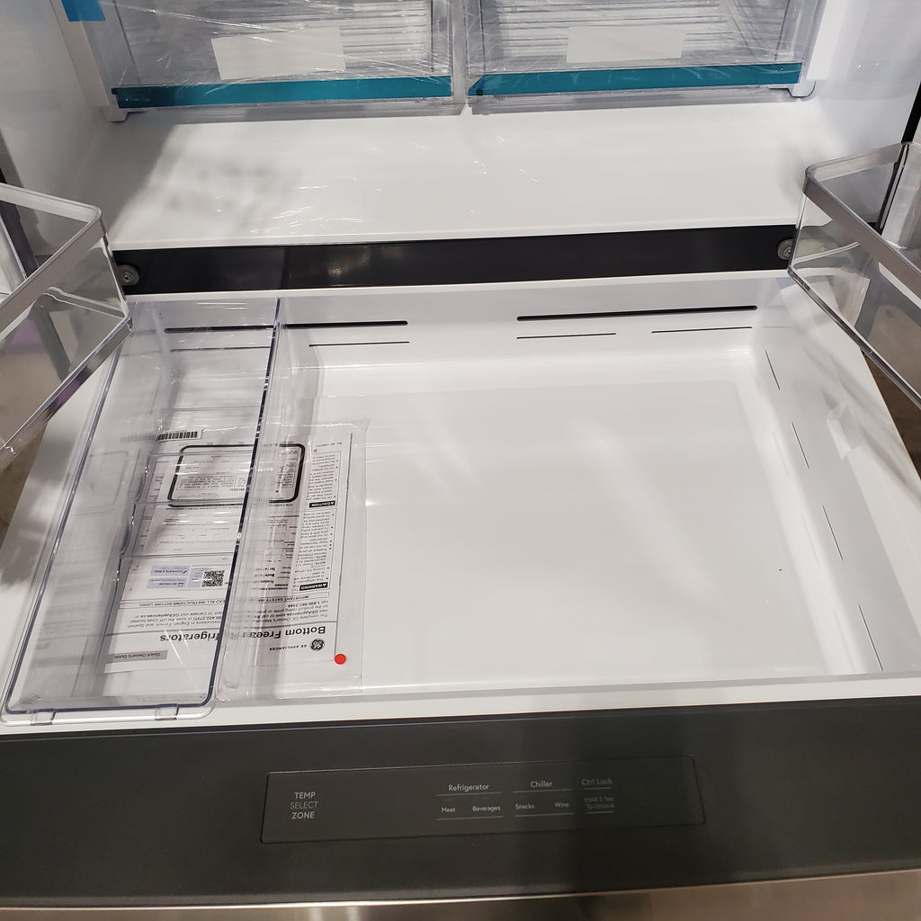 GE Profile™ ENERGY STAR® 29 Cu. Ft. Smart Fingerprint Resistant 4-Door French-Door Refrigerator with Door In Door GE9853 - PGD29BYTFS - New in Box