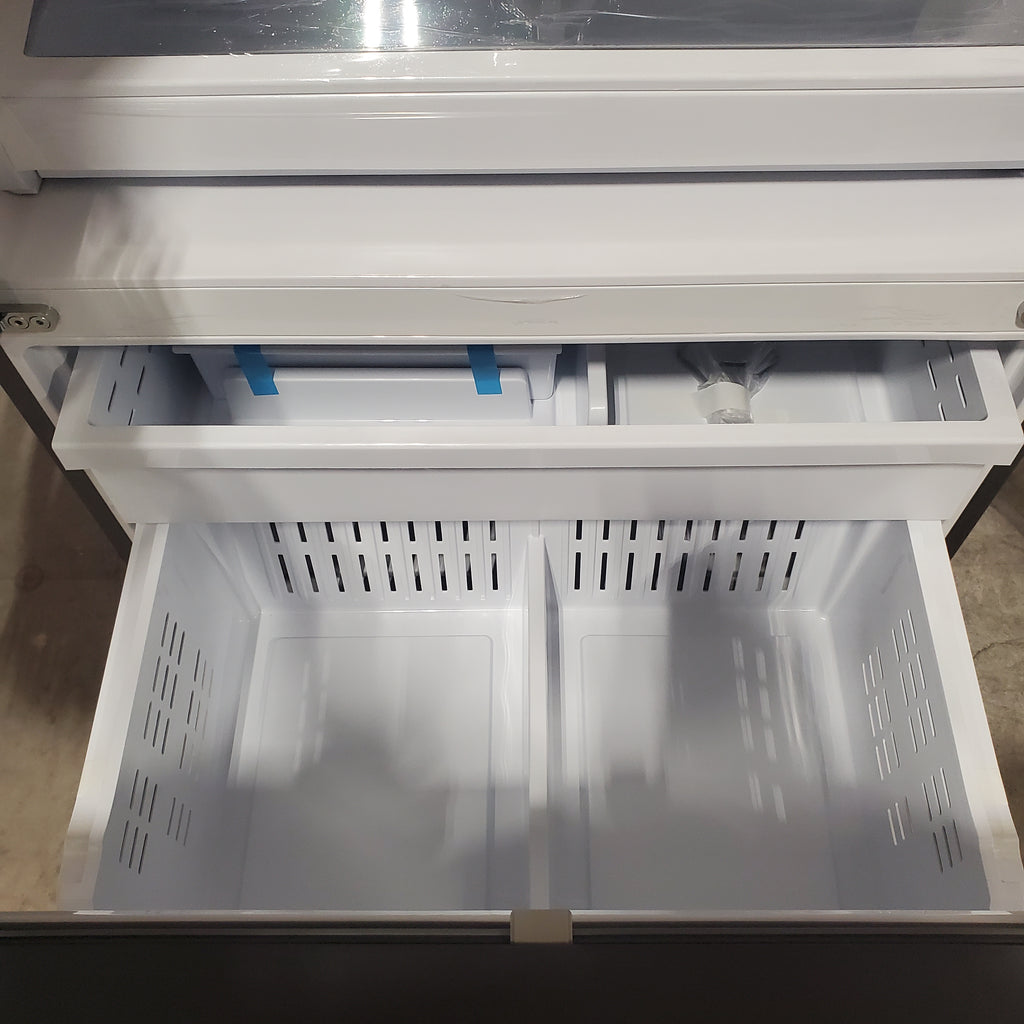 Pictures of Samsung 31 cu. ft. Mega Capacity 3-Door French Door Refrigerator in Stainless Steel with Four Types of Ice 4SD422 - RF32CG5400SR - Scratch & Dent (Minor) - Neu Appliance Outlet - Discount Appliance Outlet in Austin, Tx