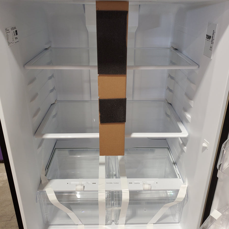 Vissani 18.1 cu. ft. Top Freezer Refrigerator in Fingerprint Resistant Stainless Steel Look, Garage Ready 251315SD1103 - MDTF18SSR5 - Scratch & Dent (Moderate)