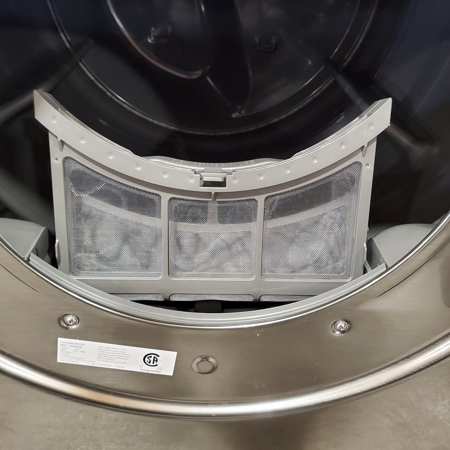 Samsung 4.5 cu. ft. Large Capacity Smart Front Load Washer with Super Speed Wash in Platinum WF45B6300AP - Scratch & Dent (Minor) and Samsung 7.5 cu. ft. Front Load Electric Dryer with Steam 16272 - DVE45B6300P - Scratch & Dent (Minor)