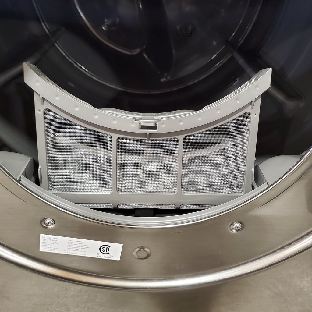 Samsung 4.5 cu. ft. Large Capacity Smart Front Load Washer with Super Speed Wash in Platinum WF45B6300AP - Scratch & Dent (Minor) and Samsung 7.5 cu. ft. Front Load Electric Dryer with Steam 16272 - DVE45B6300P - Scratch & Dent (Minor)