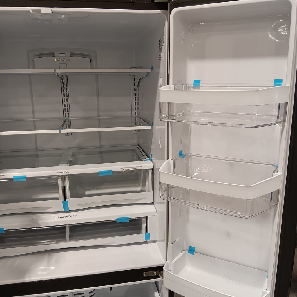 Pictures of GE Energy Star 3 Door French Door 27.7 Cu. Ft. Refrigerator with TwinChill Evaporators in Fingerprint Resistant Stainless Steel 6SD135 - GFE28GYNFS - Open Box - Neu Appliance Outlet - Discount Appliance Outlet in Austin, Tx