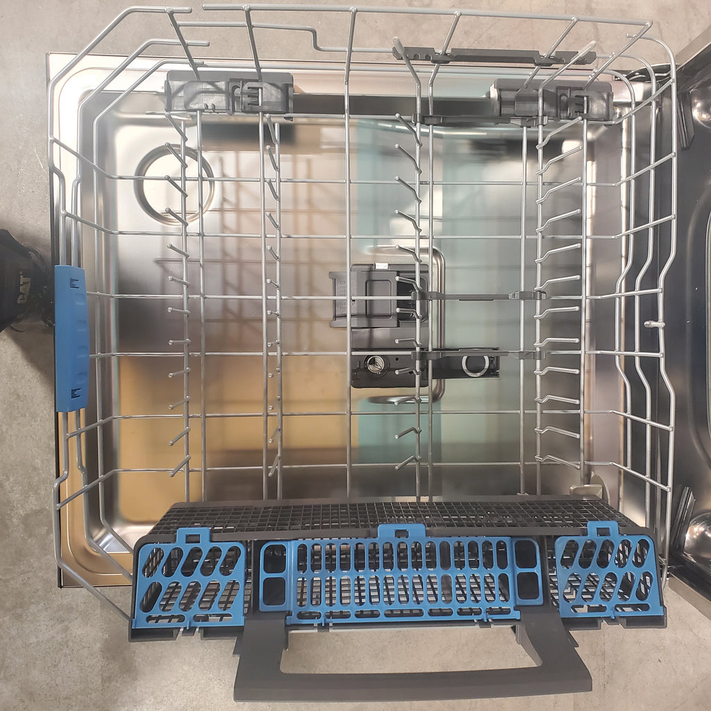 Pictures of GE Profile Fingerprint Resistant Stainless Steel Energy Star Top Control Stainless Steel Interior Dishwasher with Microban Antimicrobial Technology PDP715SYVFS - Scratch and Dent (Minor) - Neu Appliance Outlet - Discount Appliance Outlet in Austin, Tx