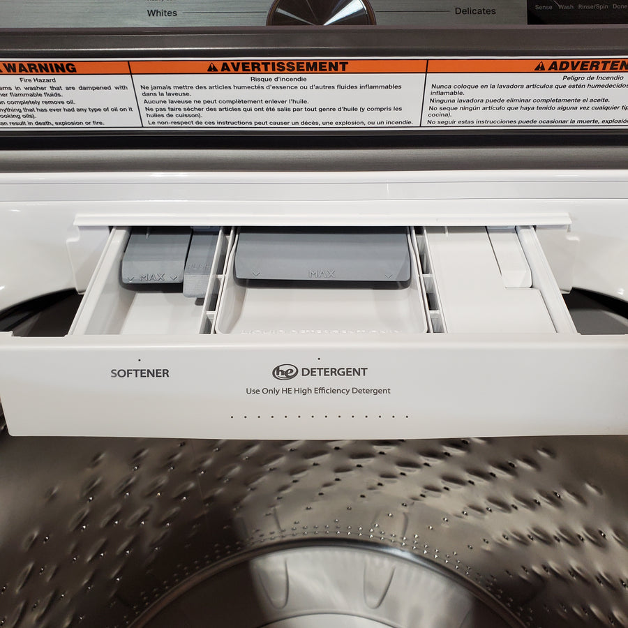 Maytag Top Load 4.8 cu ft Washer with Deep Fill and Slow-Close Glass Lid 30134SD176 - MVW6200KW - Scratch & Dent (Minor)
