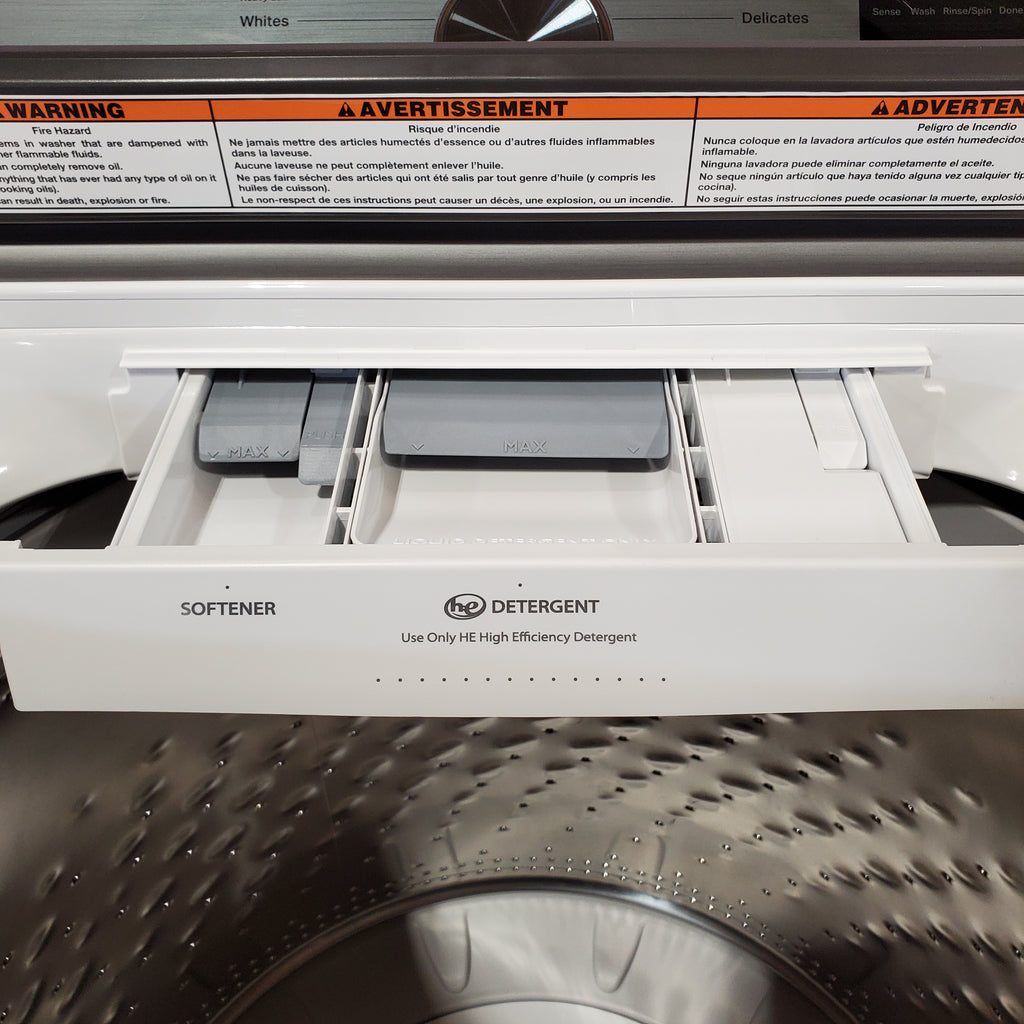 Pictures of Maytag Top Load 4.8 cu ft Washer with Deep Fill and Slow-Close Glass Lid 30134SD176 - MVW6200KW - Scratch & Dent (Minor) - Neu Appliance Outlet - Discount Appliance Outlet in Austin, Tx