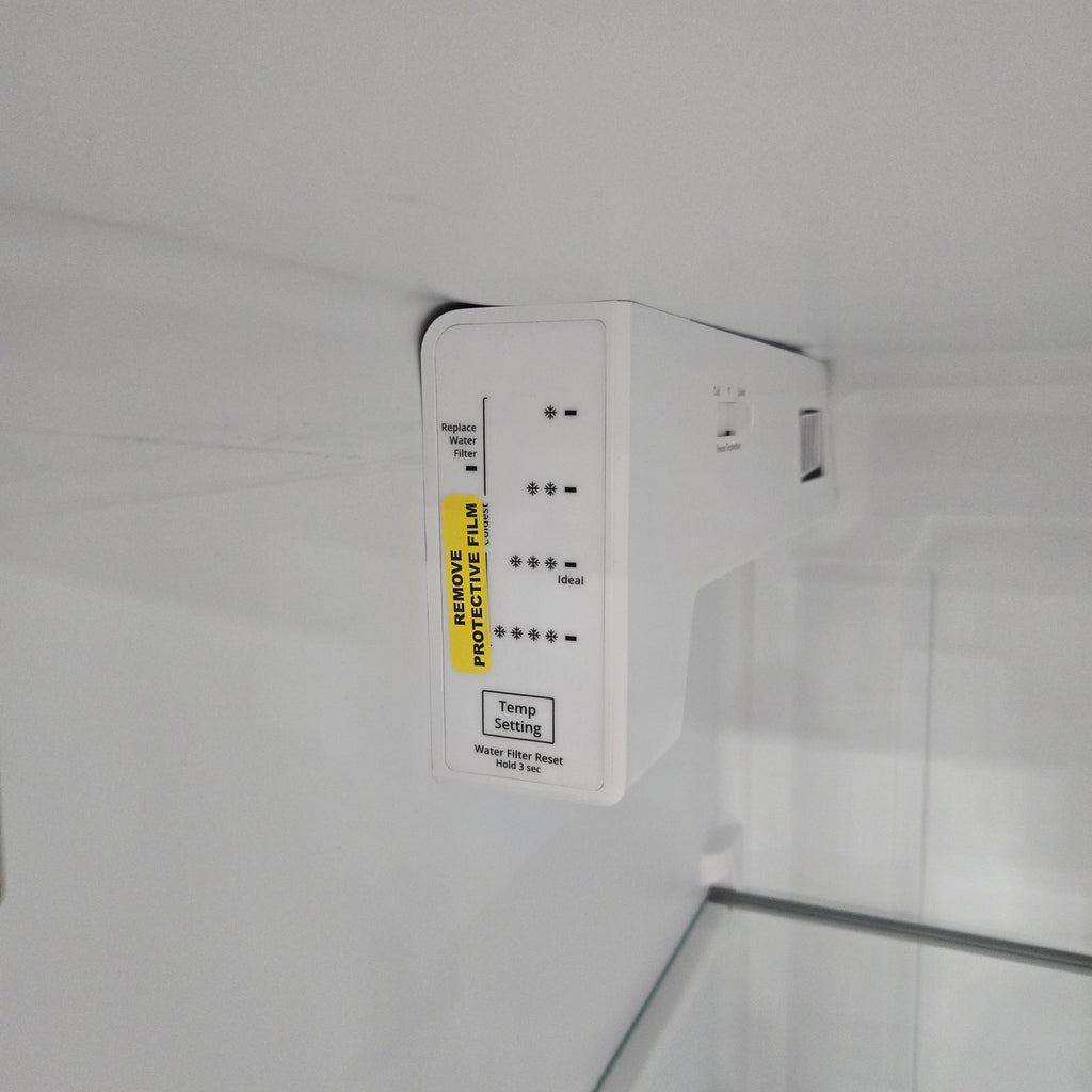 Pictures of Whirlpool 36' Wide Fingerprint Resistant Stainless Steel 24 cu ft Capacity Side By Side Refrigerator with Ice and Water Dispenser - Scratch and Dent (Minor) - Neu Appliance Outlet - Discount Appliance Outlet in Austin, Tx
