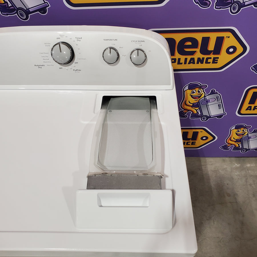 Whirlpool 3.8–3.9 Cu. Ft. Top Load Washer with 2 in 1 Removable Agitator and Soil Level Selection WTW4957PW - Scratch & Dent (Minor) and Whirlpool White Electric 7.0 Cu. Ft. Dryer with Auto Dry 16186 - WED4950HW - Scratch & Dent (Minor)