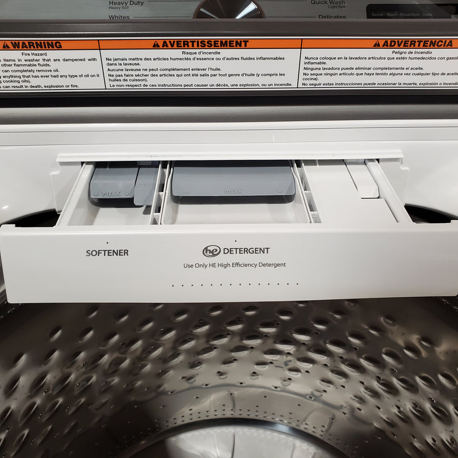 Maytag Top Load 4.8 cu ft Washer with Deep Fill and Slow-Close Glass Lid 30134SD166 - MVW6200KW - Scratch & Dent (Moderate)