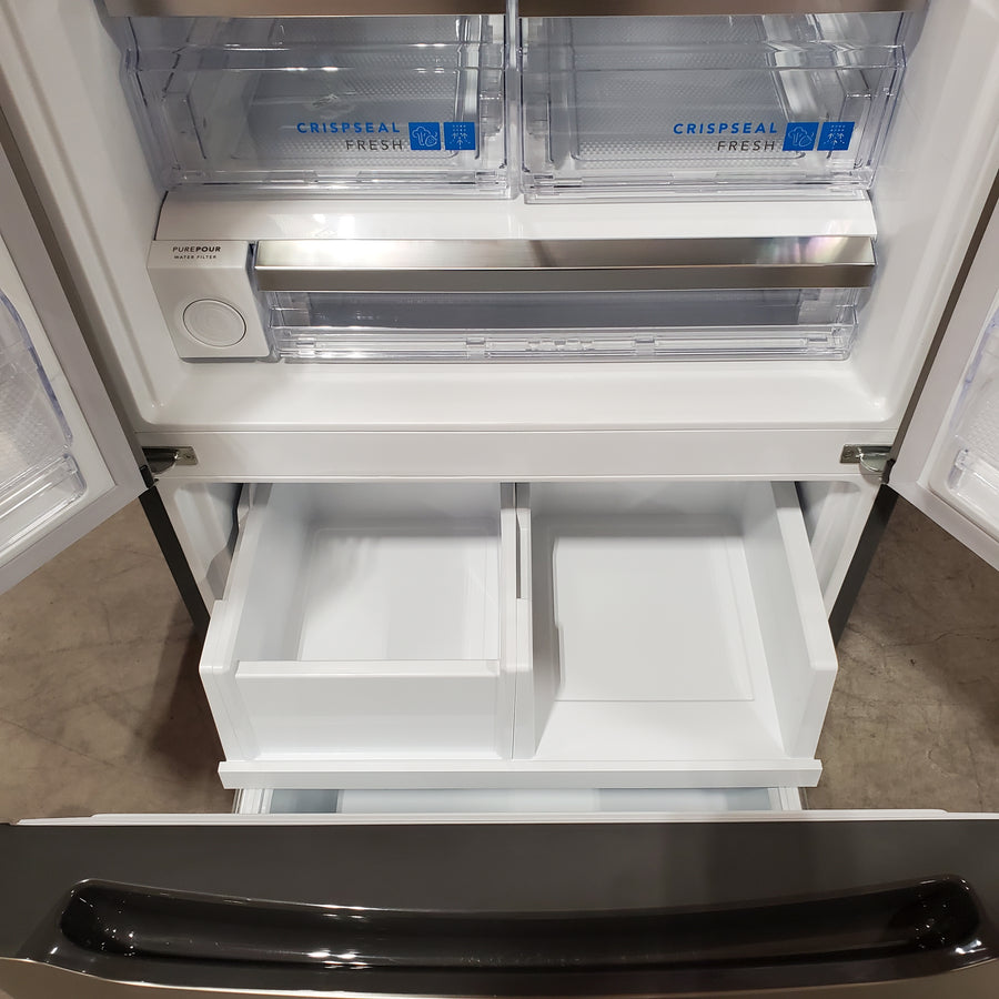Frigidaire Gallery 20 Cu. Ft. 30" Wide Standard-Depth French Door Refrigerator in Stainless Steel 20SD80 - GRFN2023AF - Scratch & Dent (Minor)