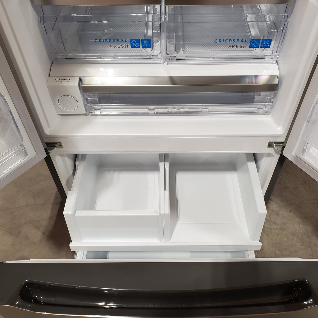 Frigidaire Gallery 20 Cu. Ft. 30" Wide Standard-Depth French Door Refrigerator in Stainless Steel 20SD80 - GRFN2023AF - Scratch & Dent (Minor)